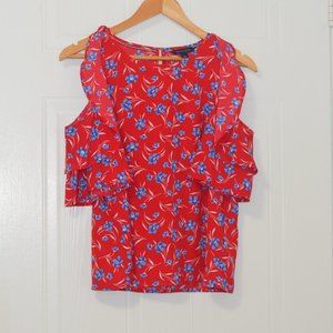 Tommy Hilfiger Size M Cold Shoulder Top